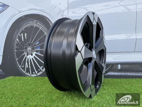 Ratlankis R17x6.5  5X114.3  ET  45  66.1  Y1274  Black Partial Polished Half Matt (BPHM)  For DACIA  (K2+L4+P2)  ()