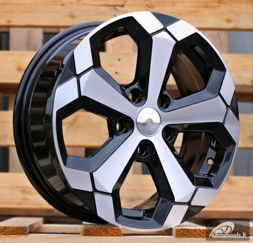 Ratlankis R16x6.5  5X114.3  ET  33  66.1  Y1274  Black Polished (MB)  For DACIA  (K2)  (NEW Model)