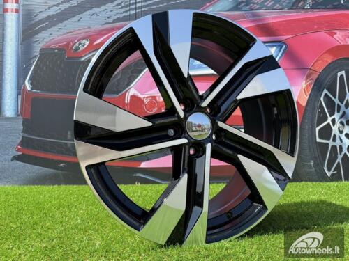 Ratlankis R19x7.5  5X108  ET  50.5  63.4  SF502  Black Polished (MB)  For VOLVO  (K7+Z7)  (HYBRID FORGED)