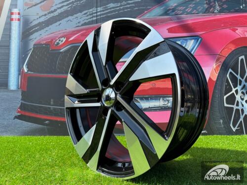 Ratlankis R18x7.5  5X108  ET  50.5  63.4  SF502  Black Polished (MB)  For VOLVO  (K7)  (HYBRID FORGED)