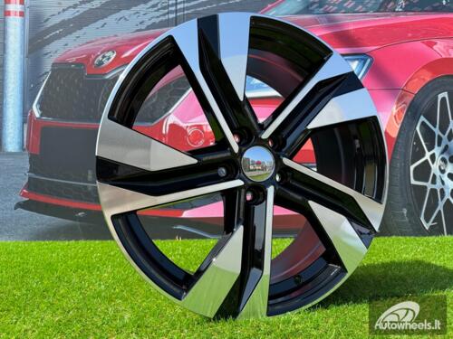 Ratlankis R18x7.5  5X108  ET  50.5  63.4  SF502  Black Polished (MB)  For VOLVO  (K7)  (HYBRID FORGED)