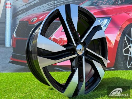 Ratlankis R18x7.5  5X108  ET  50.5  63.4  SF502  Black Polished (MB)  For VOLVO  (K7)  (HYBRID FORGED)
