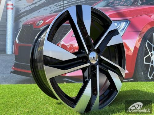 Ratlankis R18x7.5  5X108  ET  50.5  63.4  SF502  Black Polished (MB)  For VOLVO  (Z7)  (HYBRID FORGED)
