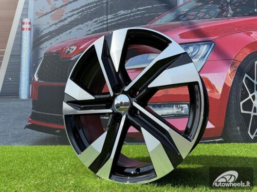 Ratlankis R18x7.5  5X108  ET  50.5  63.4  SF502  Black Polished (MB)  For VOLVO  (Z7+M)  (HYBRID FORGED)