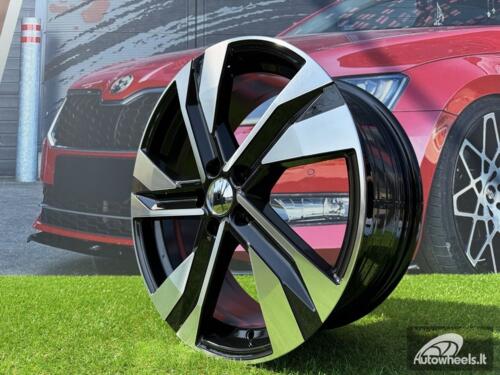 Ratlankis R18x7.5  5X108  ET  50.5  63.4  SF502  Black Polished (MB)  For VOLVO  (Z7+M)  (HYBRID FORGED)