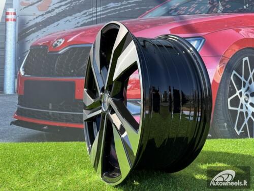 Ratlankis R18x7.5  5X108  ET  50.5  63.4  SF502  Black Polished (MB)  For VOLVO  (Z7+M)  (HYBRID FORGED)