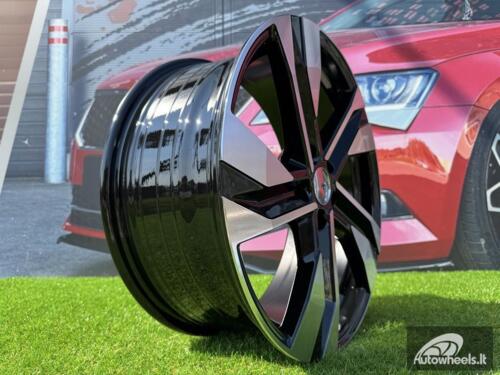 Ratlankis R18x7.5  5X108  ET  50.5  63.4  SF502  Black Polished (MB)  For VOLVO  (Z7+M)  (HYBRID FORGED)