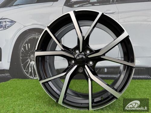 Ratlankis R22x9.5  5X112  ET  31  66.5  B5801  (IN5499)  Black Polished (MB)  For VW  (P1+Z5+M)  (New TOUAREG)
