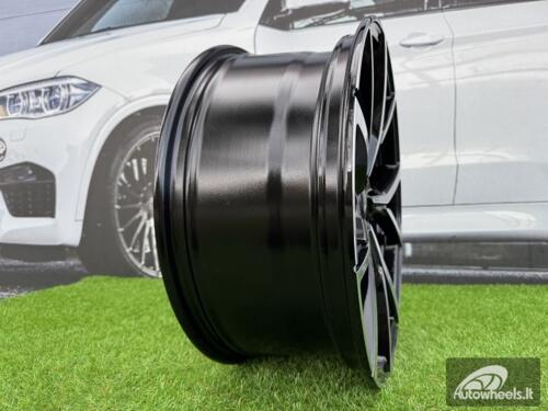 Ratlankis R22x9.5  5X112  ET  31  66.5  B5801  (IN5499)  Black Polished (MB)  For VW  (P1+Z5+M)  (New TOUAREG)
