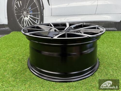 Ratlankis R22x9.5  5X112  ET  31  66.5  B5801  (IN5499)  Black Polished (MB)  For VW  (P1+Z5+M)  (New TOUAREG)