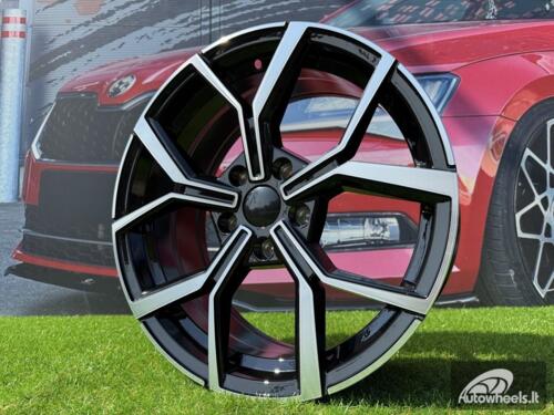 Ratlankis R16x6.5  5X100  ET  45  57.1  B5952  (IN5563)  Black Polished (MB)  For VW  (P2)