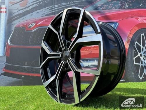 Ratlankis R16x6.5  5X100  ET  45  57.1  B5952  (IN5563)  Black Polished (MB)  For VW  (P2)