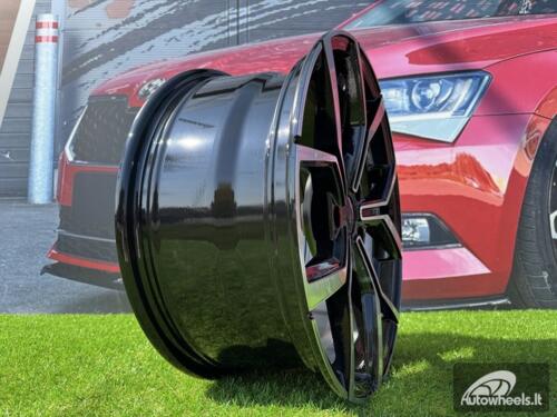 Ratlankis R16x6.5  5X100  ET  45  57.1  B5952  (IN5563)  Black Polished (MB)  For VW  (P2)