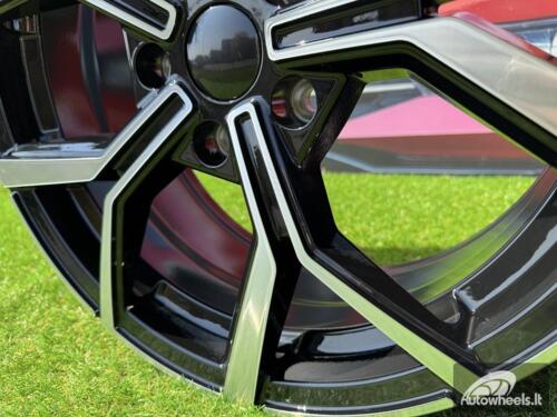 Ratlankis R16x6.5  5X100  ET  45  57.1  B5952  (IN5563)  Black Polished (MB)  For VW  (P2)