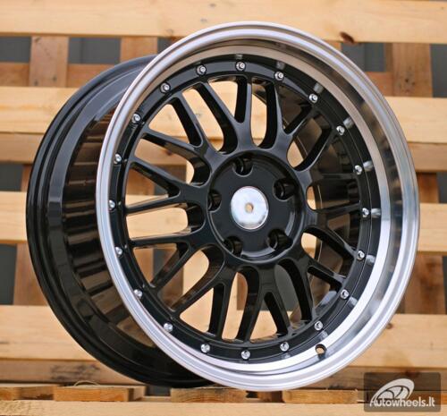 Ratlankis R17x7.5  5X120  ET  34  72.6  A1025  Black+Polished Lip (BLPL)  For RACIN  (P)  (BBS Style)