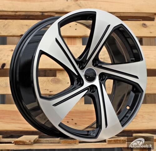 Ratlankis R19x8  5X112  ET  49  57.1  YS1270  Black Polished (MB)  For AUD  (P)  (HYBRID FORGED New Model)