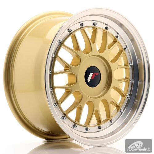 JR Wheels JR23 16x8 ET20-45 BLANK Gold w/Machined Lip