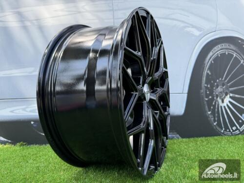 Ratlankis R20x8  5X160  ET  50  65.1  I0319  (IN-LD1)  Black (BL)  For RACIN  (K3)  (Vossen Style)