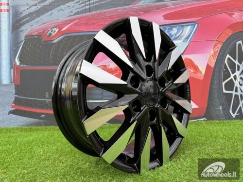 Ratlankis R16x6.5  6X130  ET  54  84.1  B3023  Black Polished (MB)  For MER  (Z2)  ((max 1400kg)HYBRID FORGED)