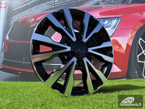 Ratlankis R16x6.5  6X130  ET  54  84.1  B3025  Black Polished (MB)  For MER  (Z2)  ((max 1400kg)HYBRID FORGED)