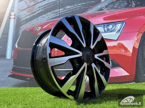 Ratlankis R16x6.5  6X130  ET  54  84.1  B3025  Black Polished (MB)  For MER  (Z2)  ((max 1400kg)HYBRID FORGED)