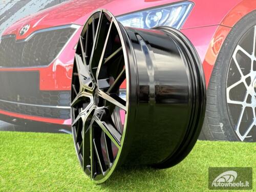 Ratlankis R19x8  5X120  ET  45  72.6  H5080  (9392)  Black Polished (MB)  For BMW  (K3)