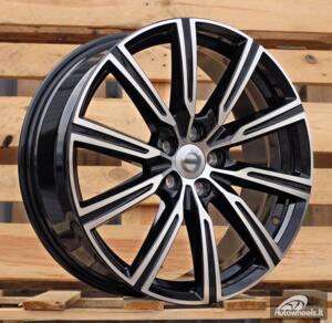 Ratlankis R19x7.5  5X108  ET  51  63.4  F0084  (TL0084NW)  Black Polished (MB)  For VOLVO  (Z6)