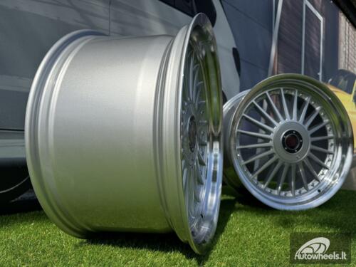 Ratlankis R18x10  5X120  ET  15  74.1  B1803  Silver+Polished Lip (SP)  For BMW  (Z6+Z1)  (ALPINA Style Rear+Front)