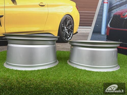 Ratlankis R18x10  5X120  ET  15  74.1  B1803  Silver+Polished Lip (SP)  For BMW  (Z6+Z1)  (ALPINA Style Rear+Front)