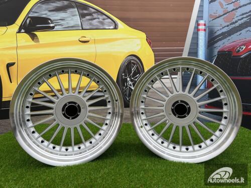 Ratlankis R18x8.5  5X120  ET  20  74.1  B1803  Silver+Polished Lip (SP)  For BMW  (Z6+Z1)  (ALPINA Style Rear+Front)