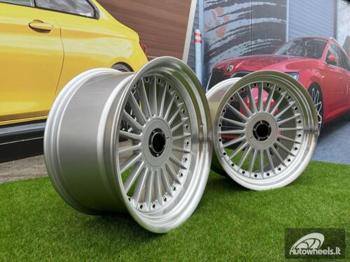 Ratlankis R18x8.5  5X120  ET  20  74.1  B1803  Silver+Polished Lip (SP)  For BMW  (Z6+Z1)  (ALPINA Style Rear+Front)