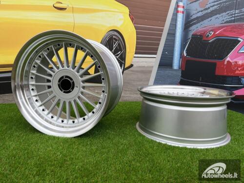 Ratlankis R18x8.5  5X120  ET  20  74.1  B1803  Silver+Polished Lip (SP)  For BMW  (Z6+Z1)  (ALPINA Style Rear+Front)