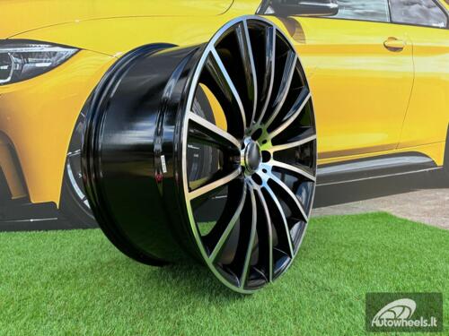 Ratlankis R20x9.5  5X112  ET  36  66.6  B1048  (FBX125)  Black Polished (MB)  For MER  (P1)  (HYBRID FORGED Front+Rear)