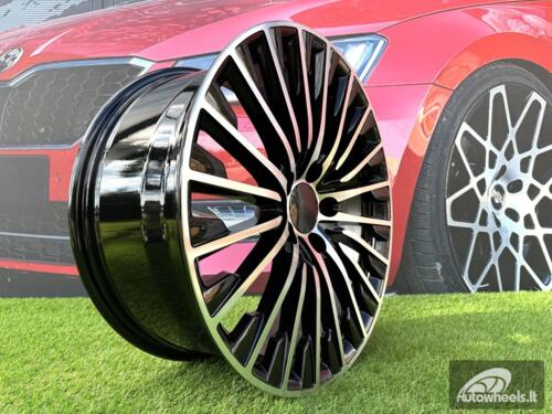 Ratlankis R20x8.5  5X112  ET  40  66.6  FBX132  Black Polished (MB)  For MER  (P1+Z6)  (HYBRID FORGED Front+Rear)