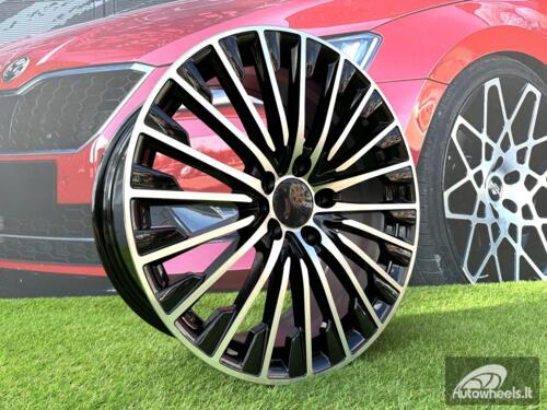 Ratlankis R20x9.5  5X112  ET  45  66.6  FBX132  Black Polished (MB)  For MER  (P1)  (HYBRID FORGED Front+Rear)