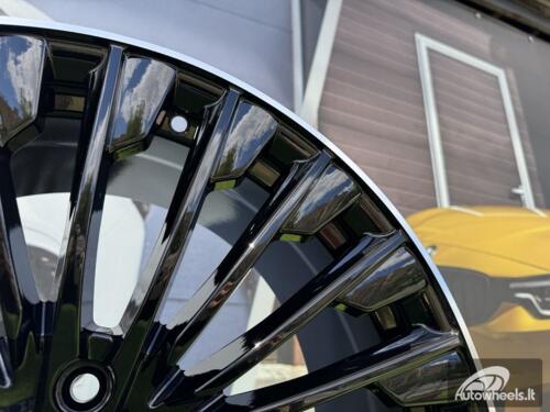 Ratlankis R20x8.5  5X112  ET  40  66.6  FBX132  Black+Polished Lip (BLPL)  For MER  (P1)  (HYBRID FORGED Front+Rear)