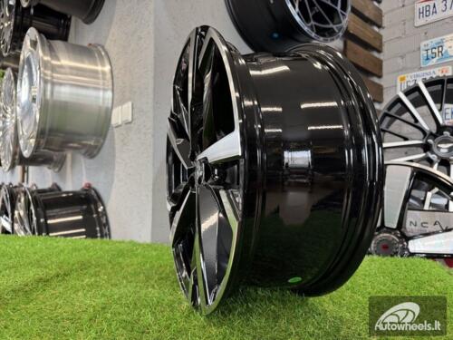 Ratlankis R17x7  5X100  ET  39  57.1  FBX254  Black Polished (MB)  For SKODA  (Z7)  (HYBRID FORGED)