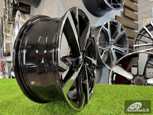 Ratlankis R18x7.5  5X100  ET  39  57.1  FBX254  Black Polished (MB)  For SKODA  (P1+A)  (HYBRID FORGED)