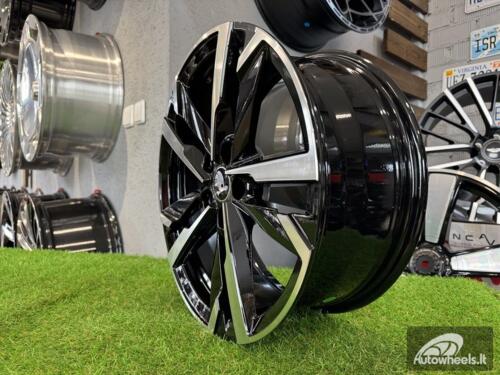 Ratlankis R18x7.5  5X100  ET  39  57.1  FBX254  Black Polished (MB)  For SKODA  (P1)  (HYBRID FORGED)