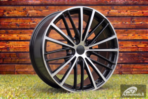 Ratlankis R19x9  5X112  ET  44  66.6  H3071F  Black Polished (MB)  For BMW  (P1)  (HYBRID FORGED Front+Rear)