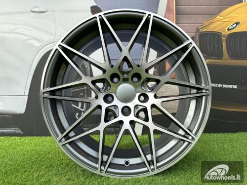 Ratlankis R18x8.5  5X120  ET  35  72.6  B5167  Grey Polished (MG)  For BMW  (K2)  (Rear+Front)