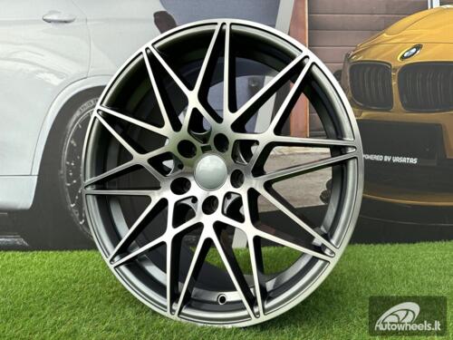 Ratlankis R18x8.5  5X120  ET  35  72.6  B5167  Grey Polished (MG)  For BMW  (K2)  (Rear+Front)