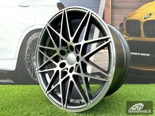 Ratlankis R18x8.5  5X120  ET  35  72.6  B5167  Grey Polished (MG)  For BMW  (K2)  (Rear+Front)