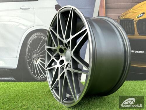 Ratlankis R18x8.5  5X120  ET  35  72.6  B5167  Grey Polished (MG)  For BMW  (K2)  (Rear+Front)
