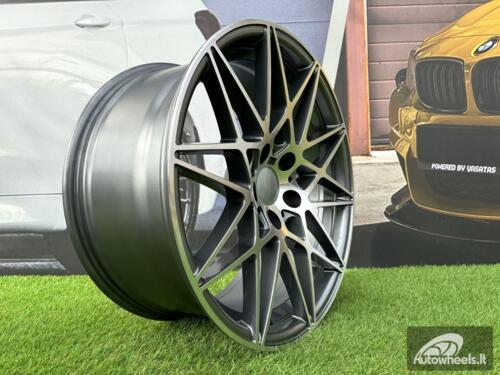Ratlankis R18x8.5  5X120  ET  35  72.6  B5167  Grey Polished (MG)  For BMW  (K2)  (Rear+Front)