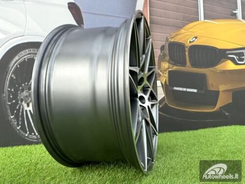 Ratlankis R18x8.5  5X120  ET  35  72.6  B5167  Grey Polished (MG)  For BMW  (K2)  (Rear+Front)