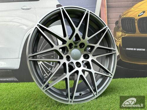 Ratlankis R18x8.5  5X120  ET  35  72.6  B5167  Grey Polished (MG)  For BMW  (P2)  (Rear+Front)