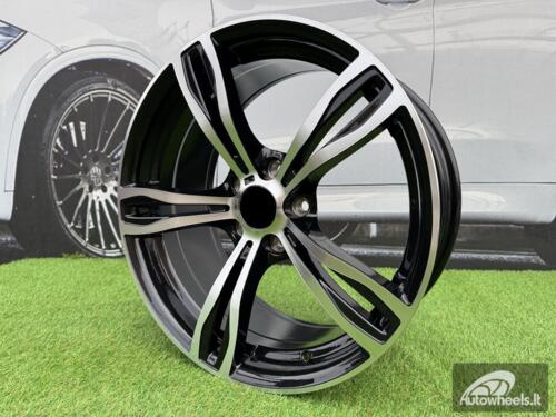 Ratlankis R18x8  5X120  ET  20  74.1  E492  (BK5728)  Black Polished (MB)  For BMW  (P)