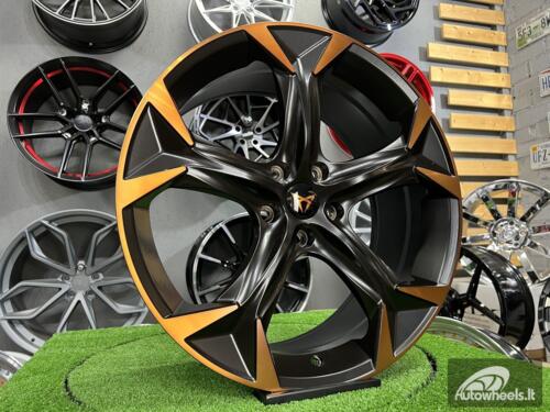 Ratlankis Sven 8,5X20 5X112 ET40 57,1 Matt Black Polished Bronze