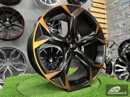 Ratlankis Sven 8,5X20 5X112 ET40 57,1 Matt Black Polished Bronze